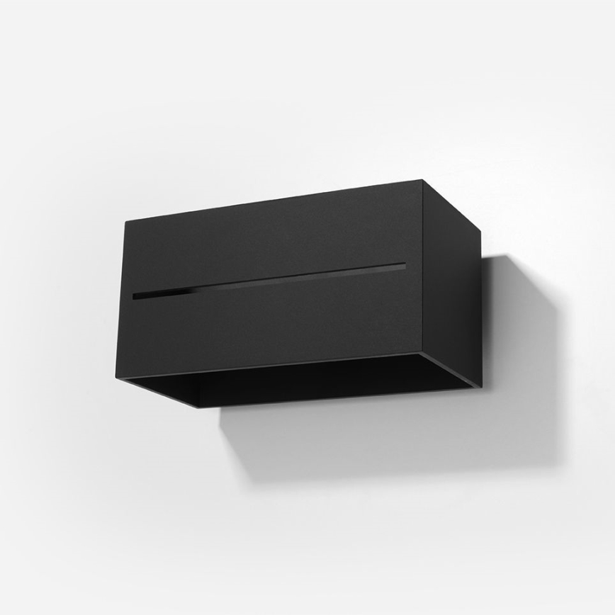 Φωτιστικό τοίχου LOBO 2xG9/40W/230V μαύρο