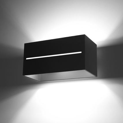 Φωτιστικό τοίχου LOBO 2xG9/40W/230V μαύρο