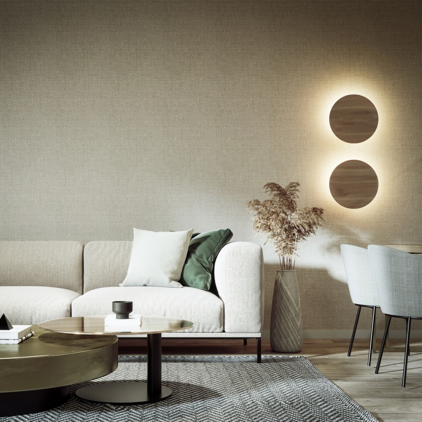 Φωτιστικό τοίχου LUNA 4xG9/8W/230V διάμετρος 40 cm καφέ