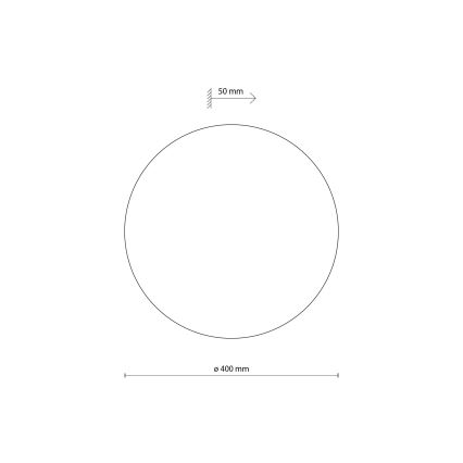Φωτιστικό τοίχου LUNA 4xG9/8W/230V διάμετρος 40 cm καφέ