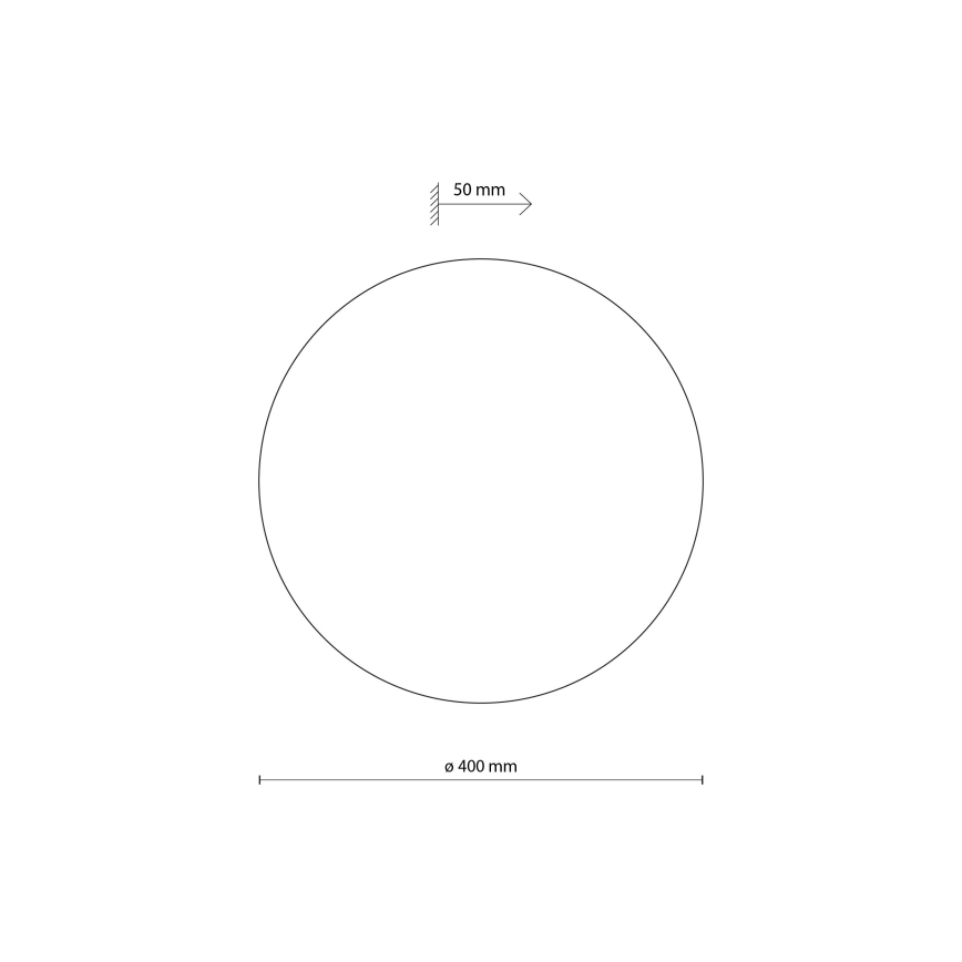Φωτιστικό τοίχου LUNA 4xG9/8W/230V διάμετρος 40 cm καφέ