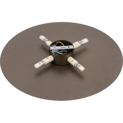 Φωτιστικό τοίχου LUNA 4xG9/8W/230V διάμετρος 40 cm καφέ