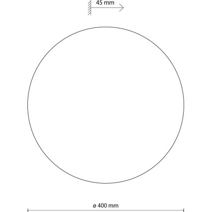 Φωτιστικό τοίχου LUNA 4xG9/8W/230V διάμετρος 40 cm καφέ