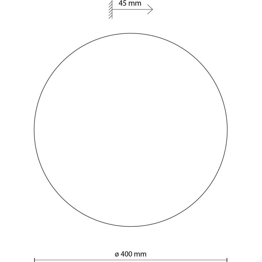Φωτιστικό τοίχου LUNA 4xG9/8W/230V διάμετρος 40 cm καφέ