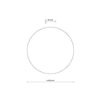 Φωτιστικό τοίχου LUNA 4xG9/8W/230V διάμετρος 40 cm μαύρο