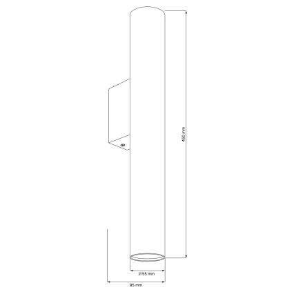 Φωτιστικό τοίχου LUNGOMARE 2xGU10/10W/230V χρυσό