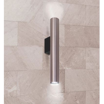 Φωτιστικό τοίχου LUNGOMARE 2xGU10/10W/230V ματ χρώμιο