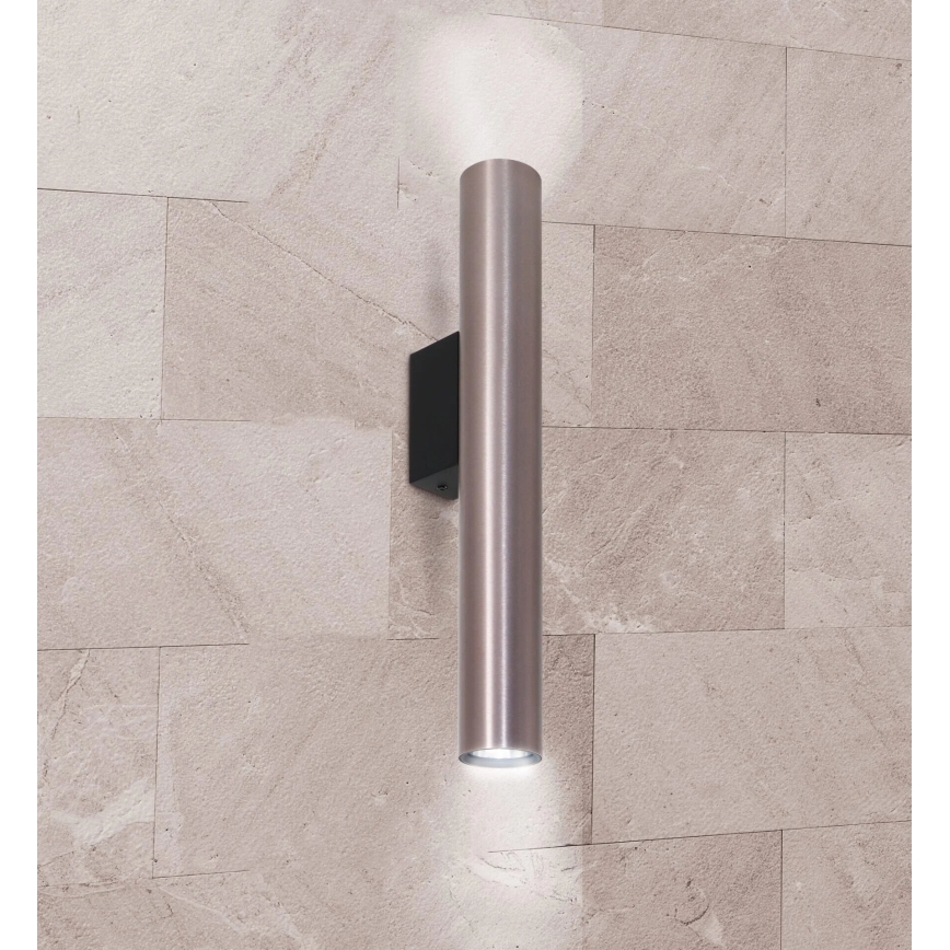 Φωτιστικό τοίχου LUNGOMARE 2xGU10/10W/230V ματ χρώμιο