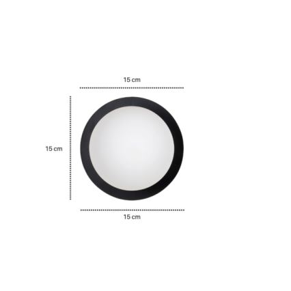 Φωτιστικό τοίχου MINERVA 1xE14/10W/230V μαύρο
