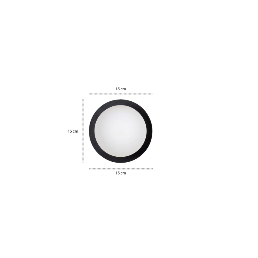 Φωτιστικό τοίχου MINERVA 1xE14/10W/230V μαύρο