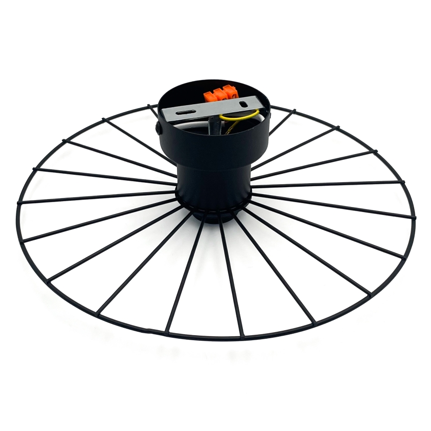 Φωτιστικό τοίχου MONTANA 1xE27/15W/230V διάμετρος 30 cm μαύρο