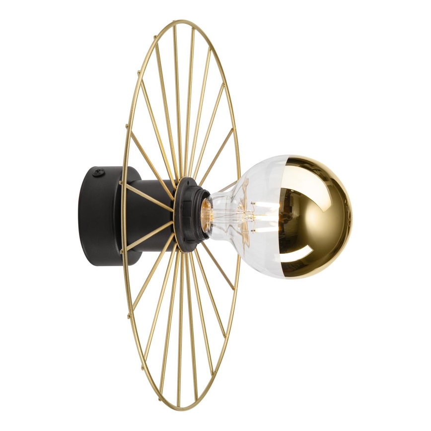 Φωτιστικό τοίχου MONTANA 1xE27/15W/230V διάμετρος 30 cm χρυσό