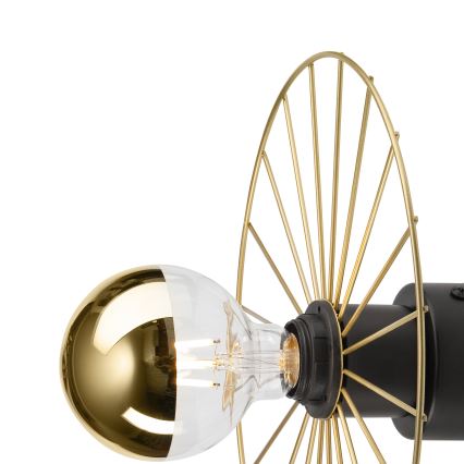 Φωτιστικό τοίχου MONTANA 1xE27/15W/230V διάμετρος 30 cm χρυσό