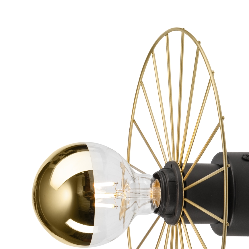 Φωτιστικό τοίχου MONTANA 1xE27/15W/230V διάμετρος 30 cm χρυσό