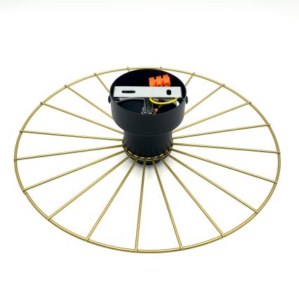 Φωτιστικό τοίχου MONTANA 1xE27/15W/230V διάμετρος 30 cm χρυσό
