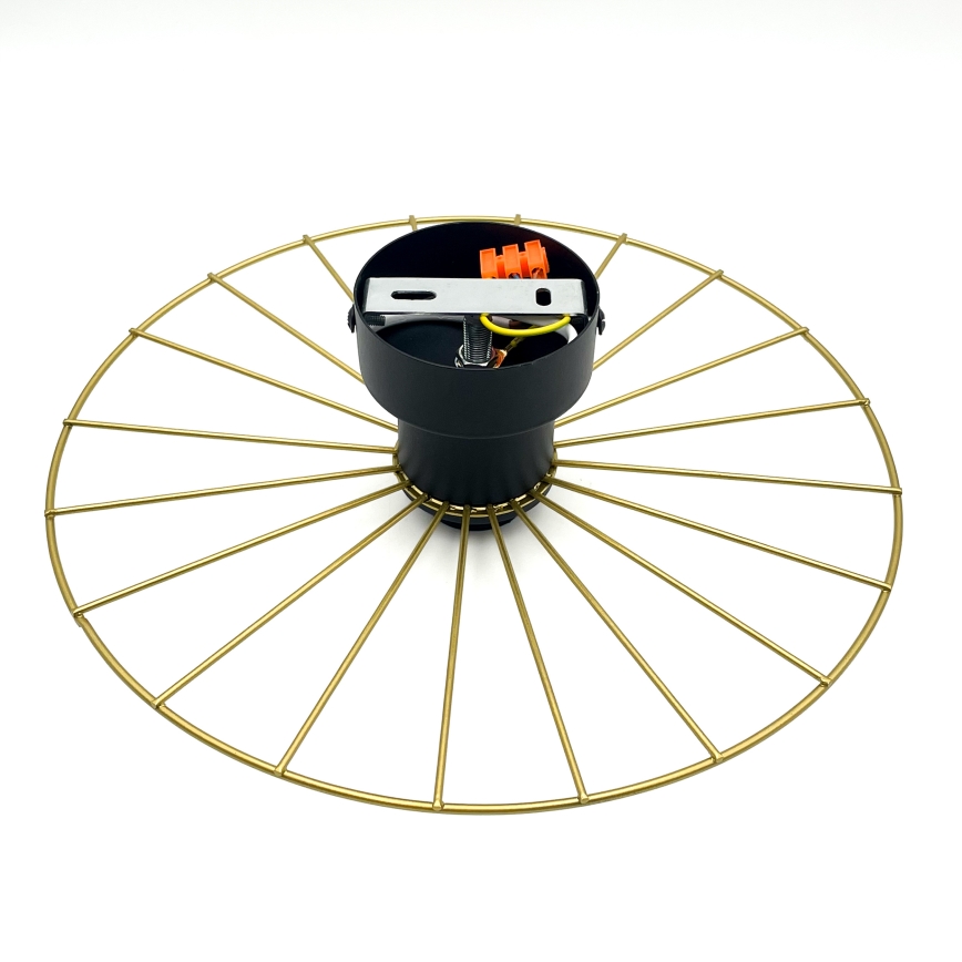 Φωτιστικό τοίχου MONTANA 1xE27/15W/230V διάμετρος 30 cm χρυσό