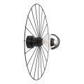 Φωτιστικό τοίχου MONTANA 1xE27/15W/230V διάμετρος 45 cm μαύρο