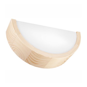 Φωτιστικό τοίχου NATURAL 1xE27/60W/230V πεύκο
