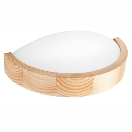 Φωτιστικό τοίχου NATURAL SLIM 1xE27/60W/230V πεύκο
