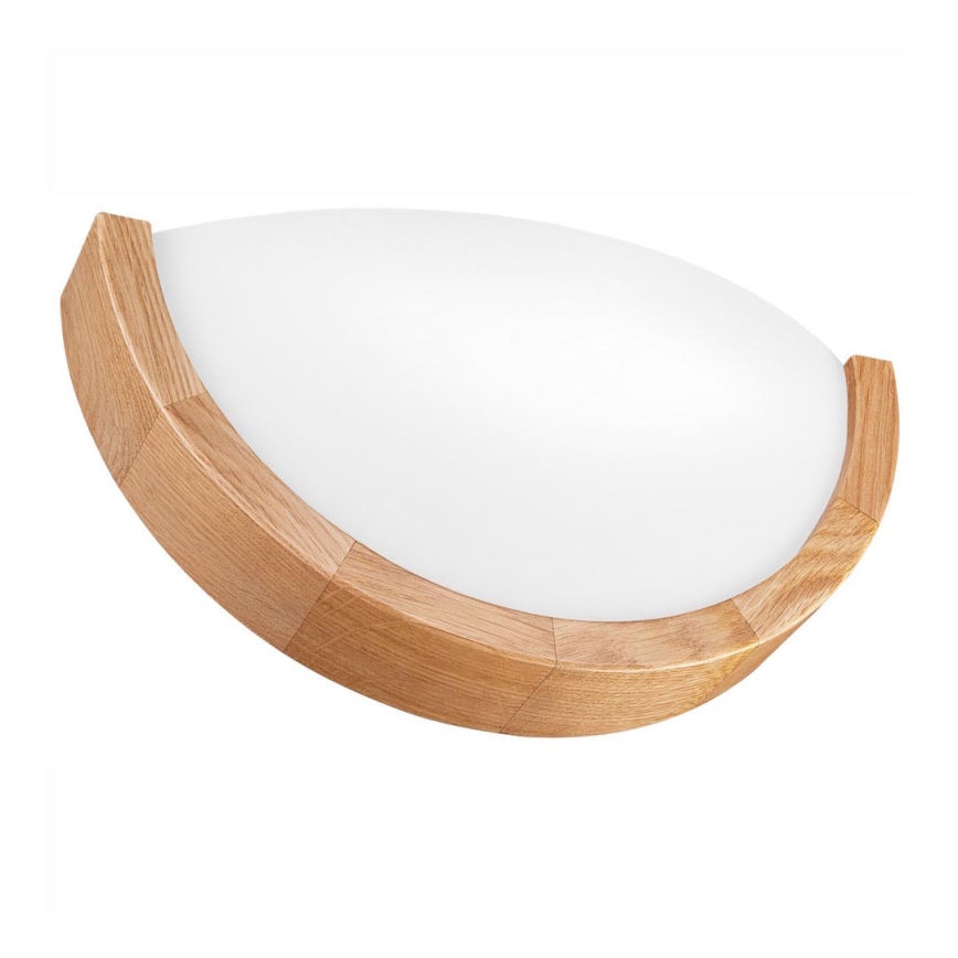 Φωτιστικό τοίχου OAK SLIM 1xE27/60W/230V δρυς