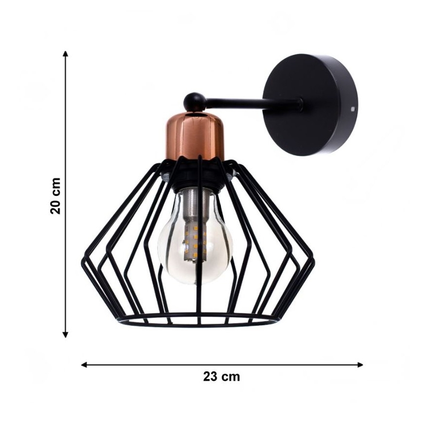 Φωτιστικό τοίχου PORTO 1xE27/40W/230V