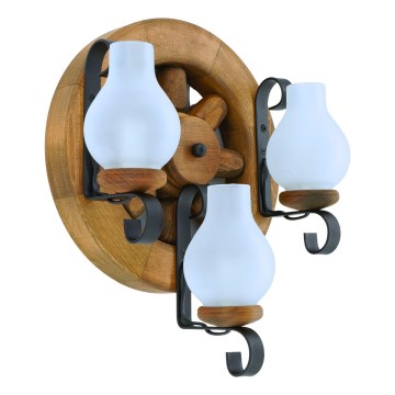 Φωτιστικό τοίχου ROATA 3xE14/40W/230V οξιά - FSC πιστοποιημένο