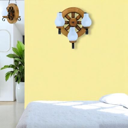 Φωτιστικό τοίχου ROATA 3xE14/40W/230V οξιά - FSC πιστοποιημένο