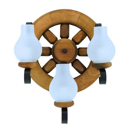 Φωτιστικό τοίχου ROATA 3xE14/40W/230V οξιά - FSC πιστοποιημένο