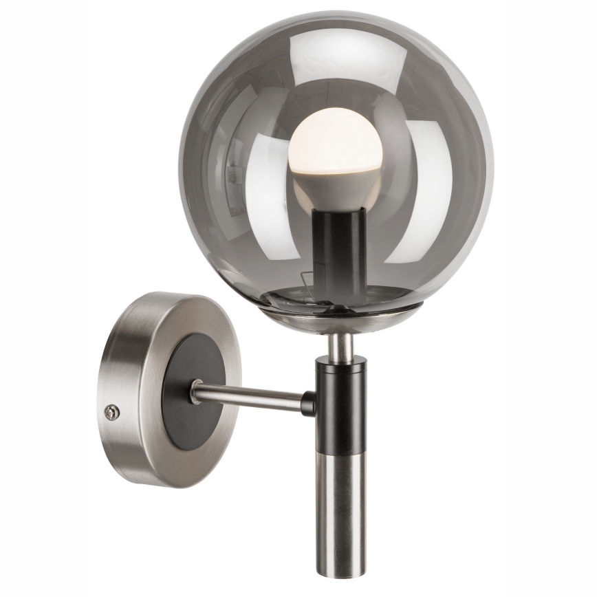 Φωτιστικό τοίχου ROLLO 1xE14/5W/230V ματ χρώμιο/φιμέ