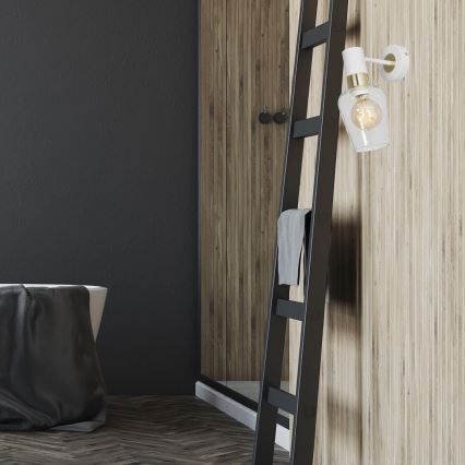 Φωτιστικό τοίχου ROMA WHITE 1xE27/60W/230V