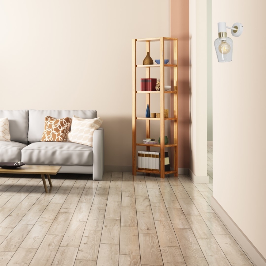 Φωτιστικό τοίχου ROMA WHITE 1xE27/60W/230V