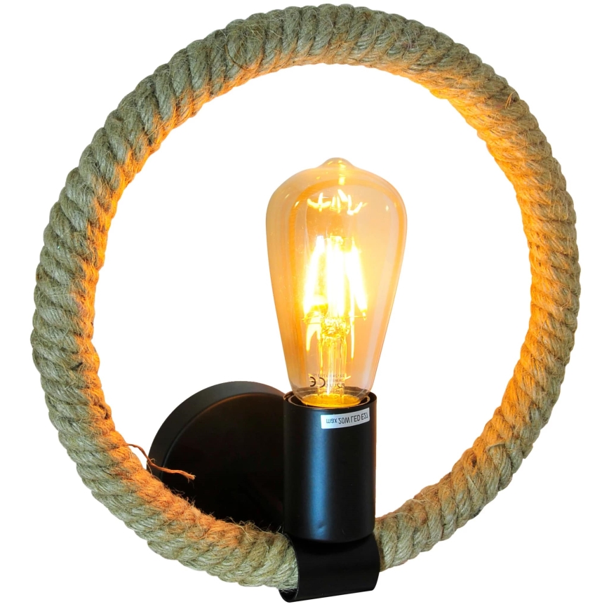 Φωτιστικό τοίχου ROPE ARTHUR 1xE27/12W/230V