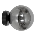 Φωτιστικό τοίχου ROSSI 1xE14/10W/230V μαύρο/γκρι