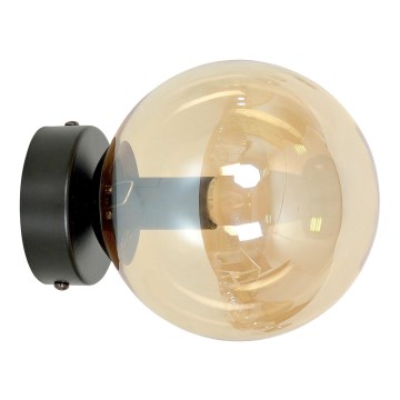 Φωτιστικό τοίχου ROSSI 1xE14/10W/230V μαύρο/μπεζ