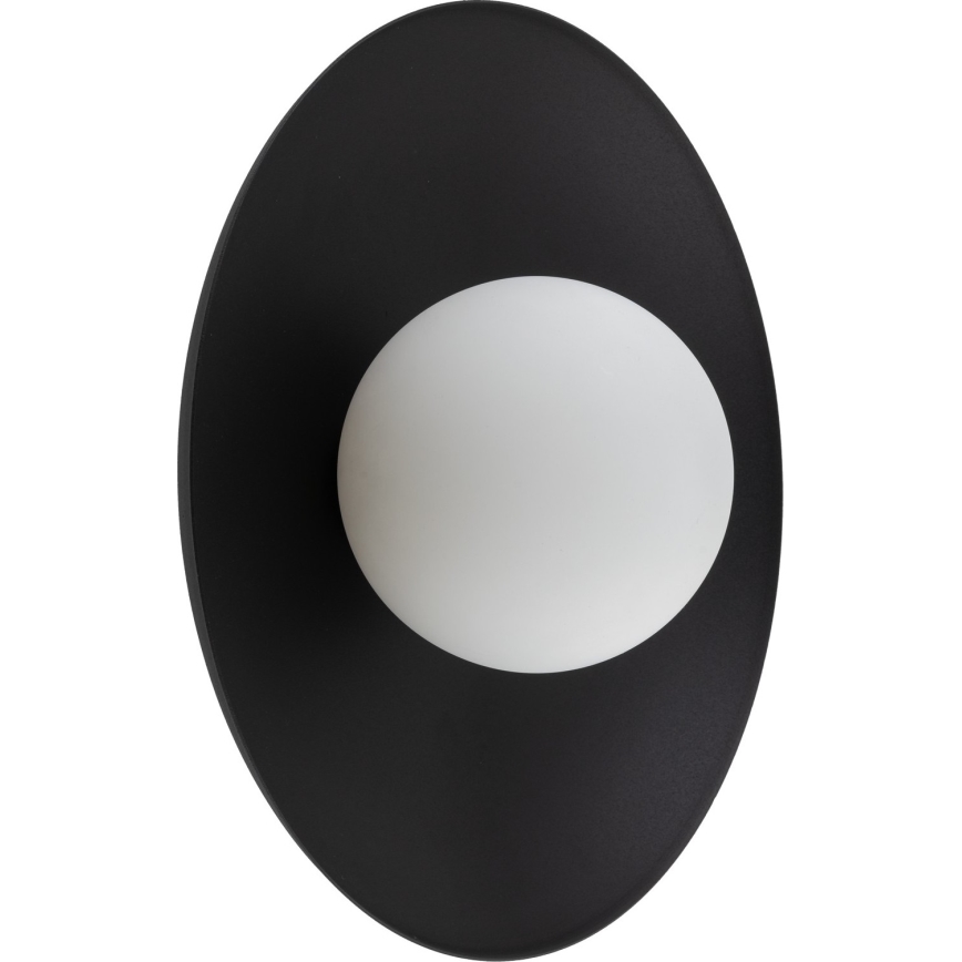 Φωτιστικό τοίχου SLATE 1xG9/8W/230V διάμετρος 28 cm μαύρο