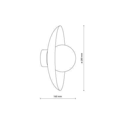 Φωτιστικό τοίχου SLATE 1xG9/8W/230V διάμετρος 28 cm πράσινο