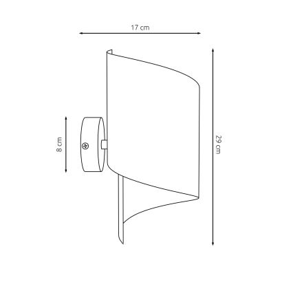 Φωτιστικό τοίχου SPIRAL 1xG9/8W/230V χρυσό