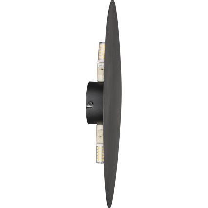 Φωτιστικό τοίχου STONE 2xG9/8W/230V 30x39 cm μαύρο