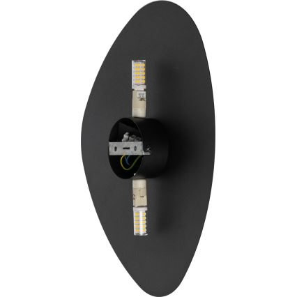 Φωτιστικό τοίχου STONE 2xG9/8W/230V 30x39 cm μαύρο