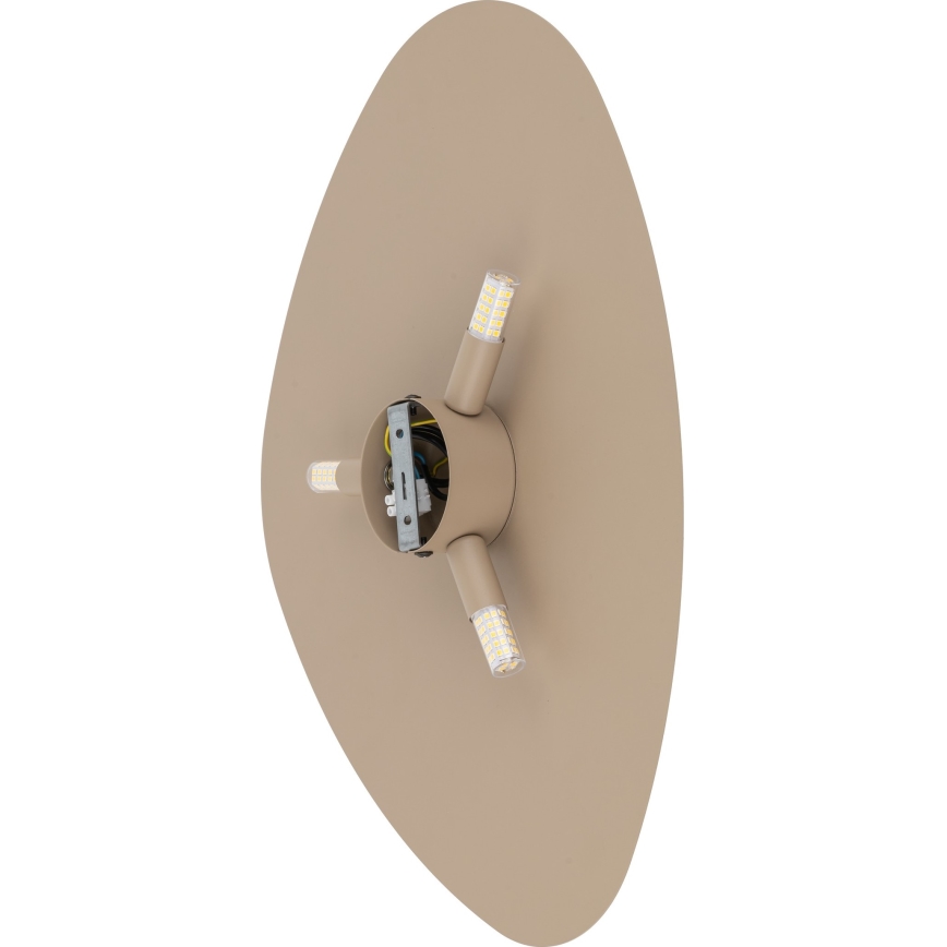 Φωτιστικό τοίχου STONE 3xG9/8W/230V 37x49 cm μπεζ