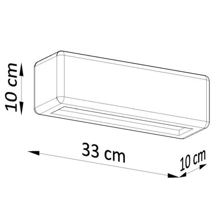 Φωτιστικό τοίχου  SUBANI 1xE27/60W/230V