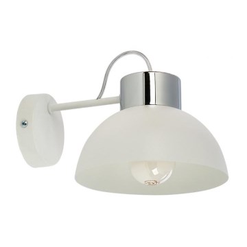 Φωτιστικό τοίχου TEDI 1xE27/60W/230V λευκό/γυαλιστερό χρώμιο