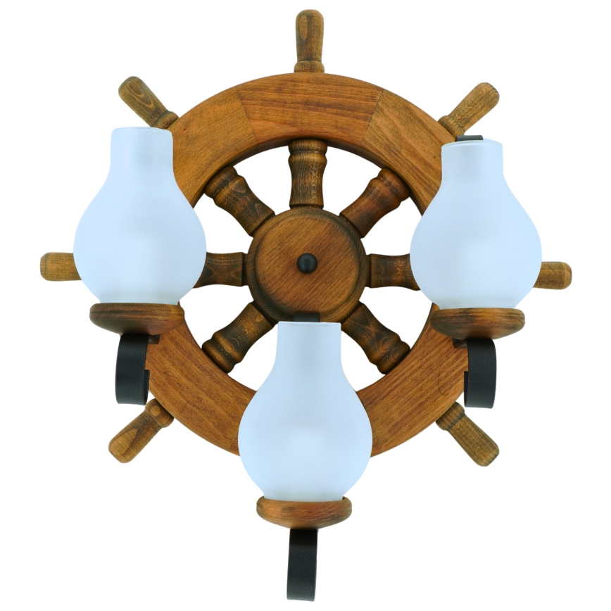Φωτιστικό τοίχου TIMONA 3xE14/40W/230V οξιά - FSC πιστοποιημένο