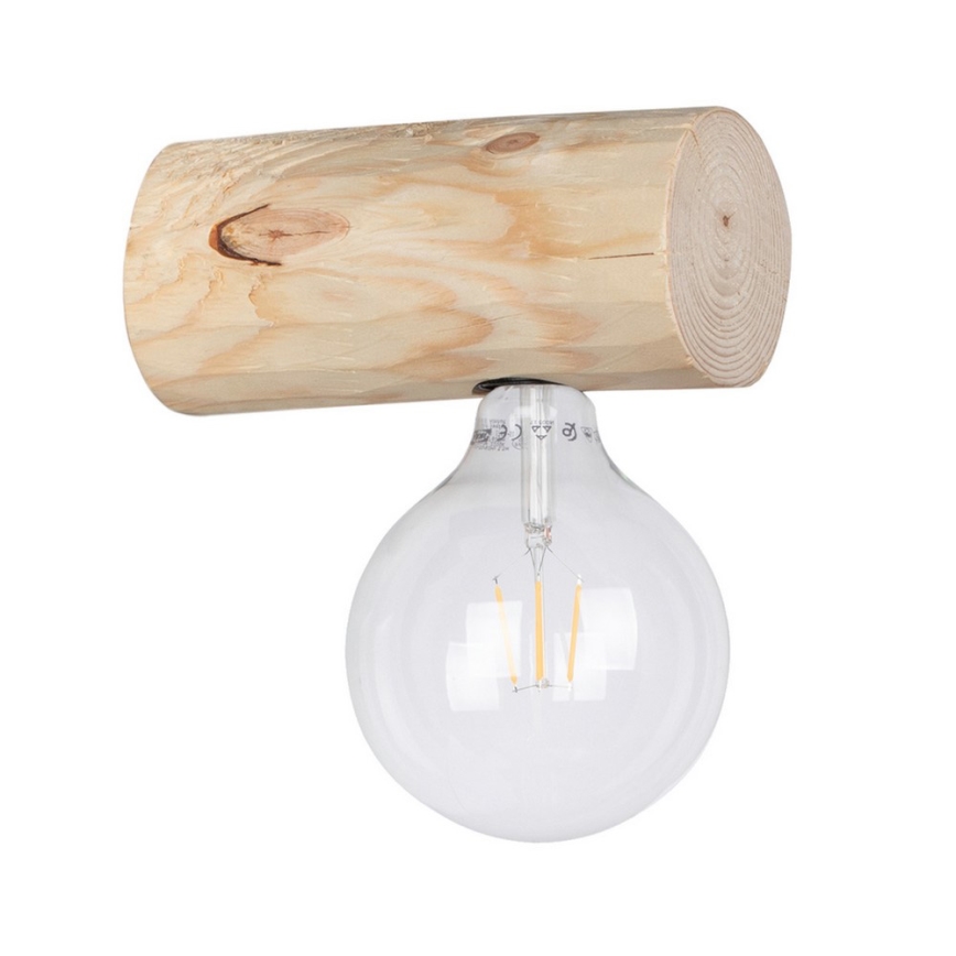 Φωτιστικό τοίχου TRABO 1xE27/25W/230V πεύκο