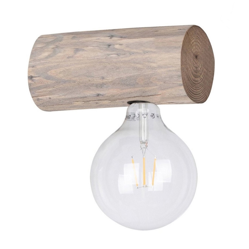 Φωτιστικό τοίχου TRABO 1xE27/25W/230V πεύκο