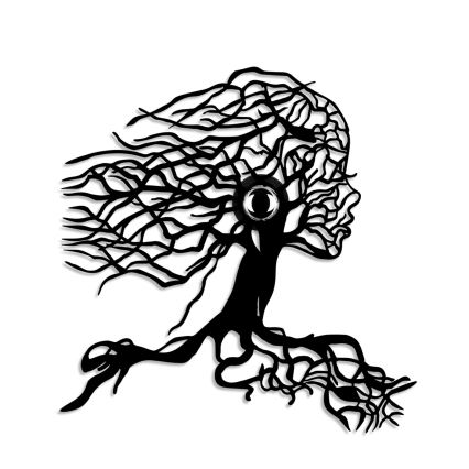 Φωτιστικό τοίχου TREE WOMAN 1xE27/40W/230V μαύρο