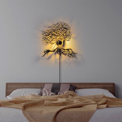 Φωτιστικό τοίχου TREE WOMAN 1xE27/40W/230V μαύρο
