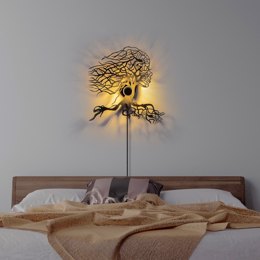 Φωτιστικό τοίχου TREE WOMAN 1xE27/40W/230V μαύρο