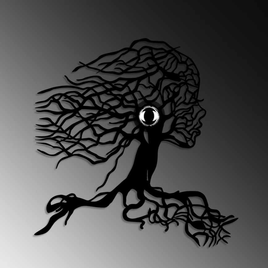 Φωτιστικό τοίχου TREE WOMAN 1xE27/40W/230V μαύρο