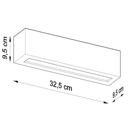 Φωτιστικό τοίχου VEGA 1xE27/60W/230V μαύρο